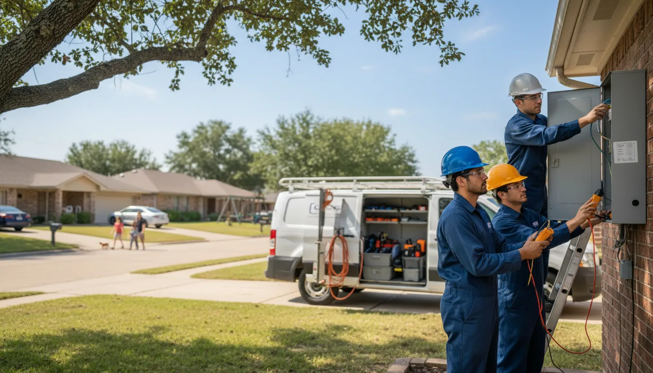 Certified electrician providing emergency electrical services in Harmony, MN